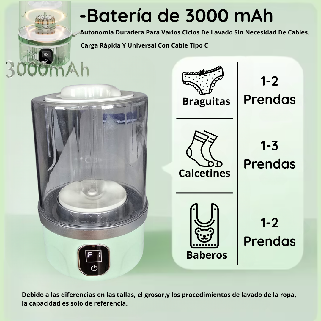 Mini Lavadora Portátil de Ropa Interior 1L